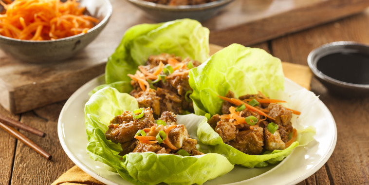 Healthy Thai Chicken Lettuce Wraps