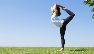 girl practicing yoga