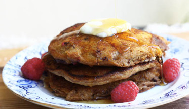 Quinoa Raspberry Pancakes