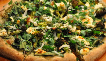 green pizza