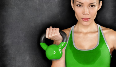 Girl with Kettle Bell