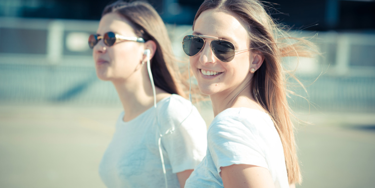 two beautiful young women