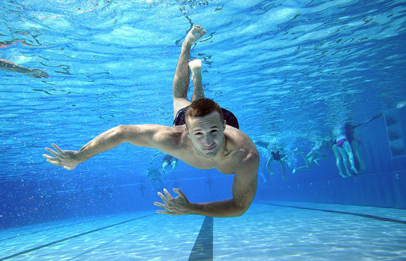 Man Swimming