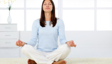 woman meditating