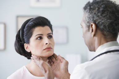 woman seeing a doctor