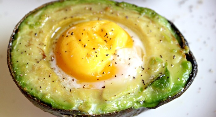 avocado in egg